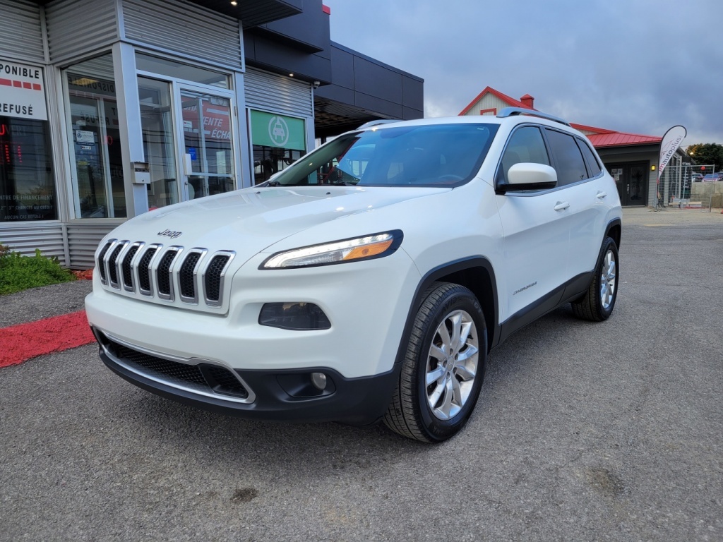 Jeep 2016 Cherokee Limitée*4X4*BANCS/VOLANT CHAUFF*CAMÉRA*BANCS VENTI